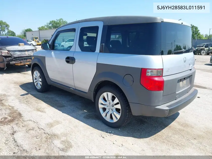 2003 Honda Element Ex VIN: 5J6YH28583L011591 Lot: 45564477