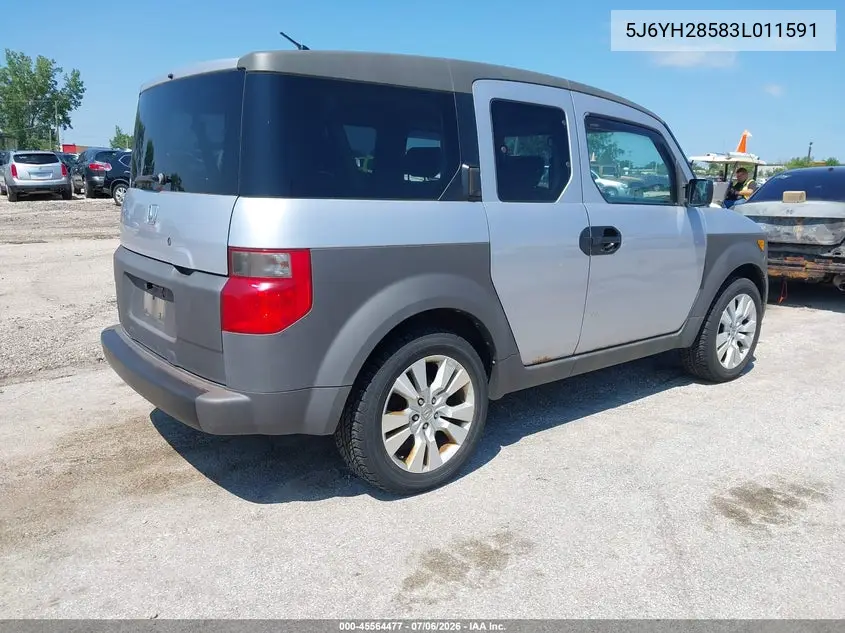 2003 Honda Element Ex VIN: 5J6YH28583L011591 Lot: 45564477