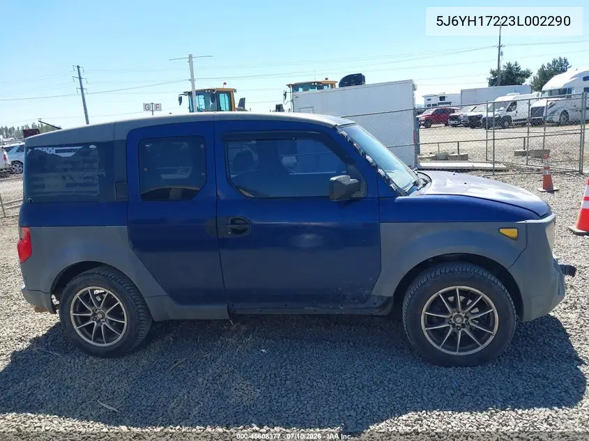 2003 Honda Element Dx VIN: 5J6YH17223L002290 Lot: 45608377