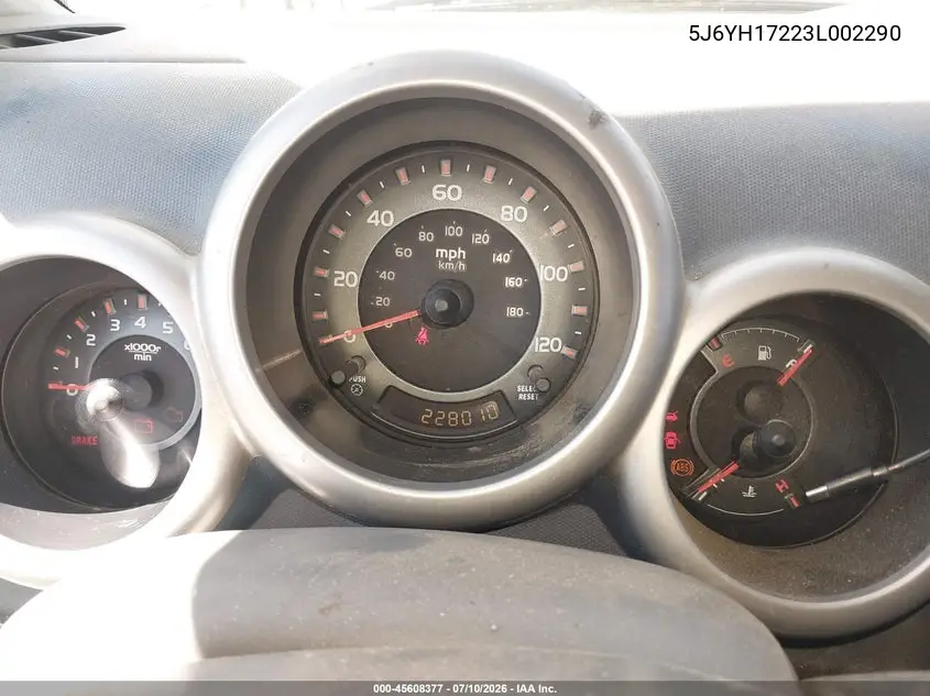 2003 Honda Element Dx VIN: 5J6YH17223L002290 Lot: 45608377