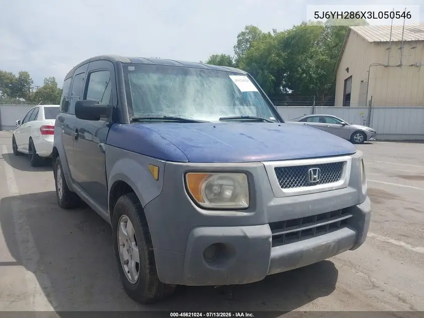 2003 Honda Element Ex VIN: 5J6YH286X3L050546 Lot: 45621024