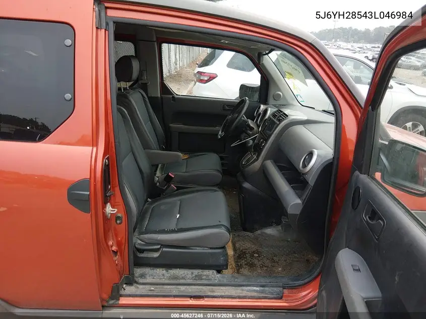 2003 Honda Element Ex VIN: 5J6YH28543L046984 Lot: 45627246