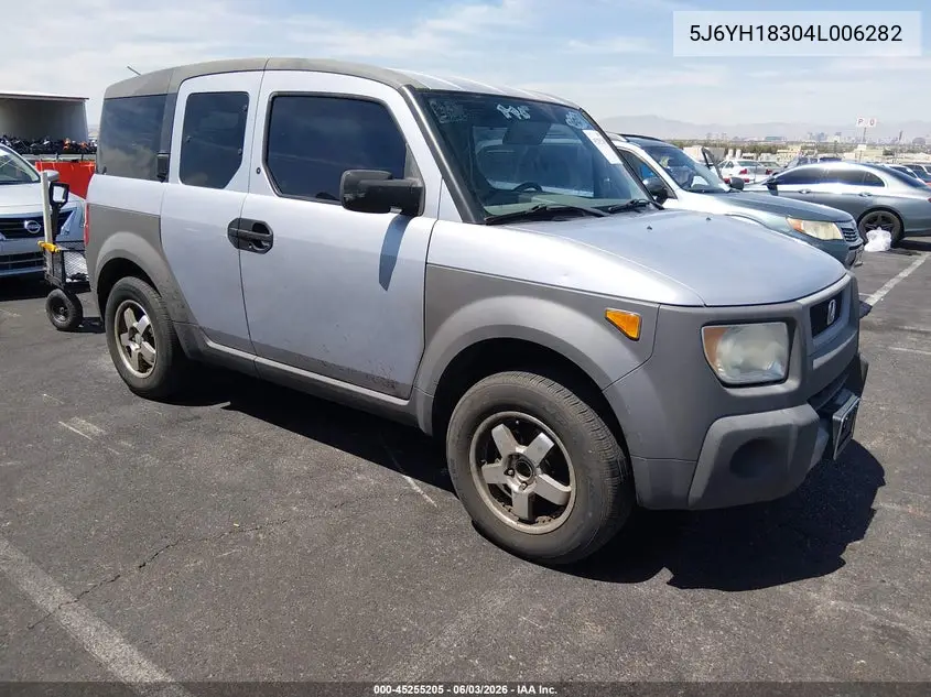 2004 Honda Element Lx VIN: 5J6YH18304L006282 Lot: 45255205