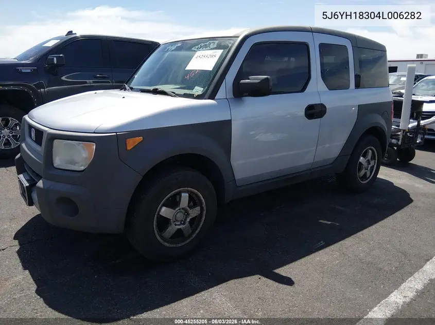 2004 Honda Element Lx VIN: 5J6YH18304L006282 Lot: 45255205