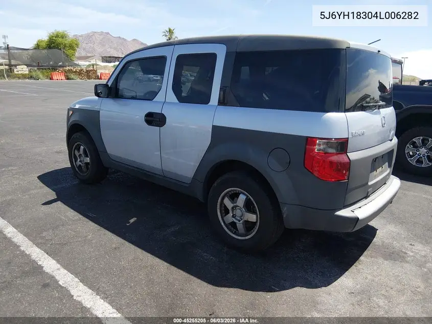 2004 Honda Element Lx VIN: 5J6YH18304L006282 Lot: 45255205