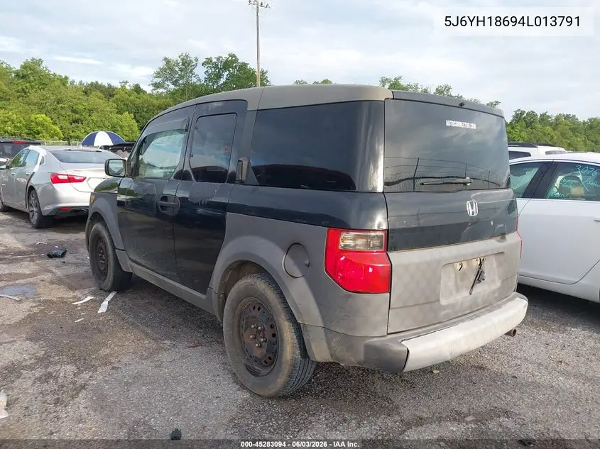 2004 Honda Element Ex VIN: 5J6YH18694L013791 Lot: 45283094