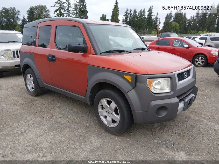 2004 Honda Element Ex VIN: 5J6YH18574L009827 Lot: 45325567