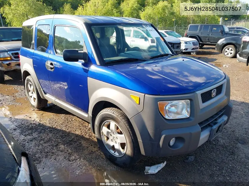 2004 Honda Element Ex VIN: 5J6YH28504L037507 Lot: 45482741
