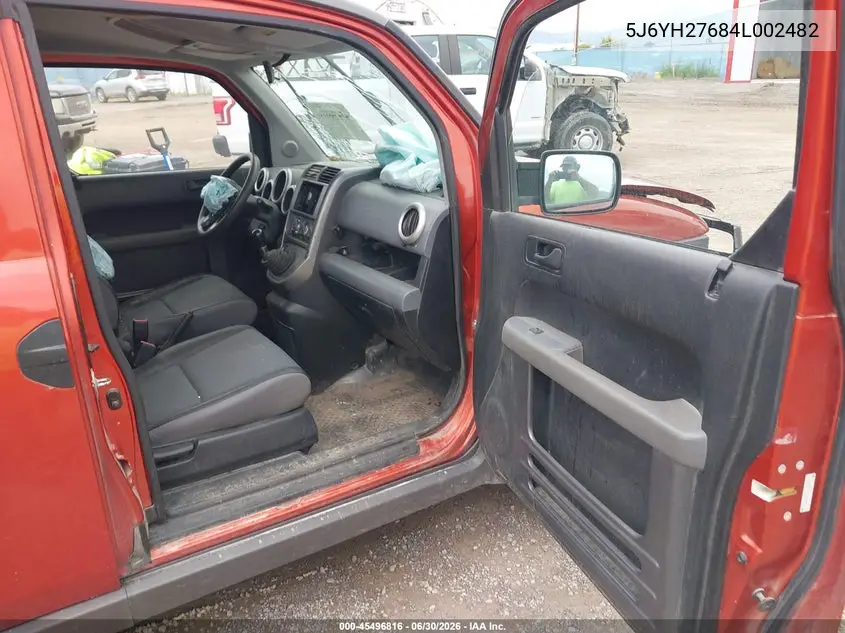 2004 Honda Element Ex VIN: 5J6YH27684L002482 Lot: 45496816