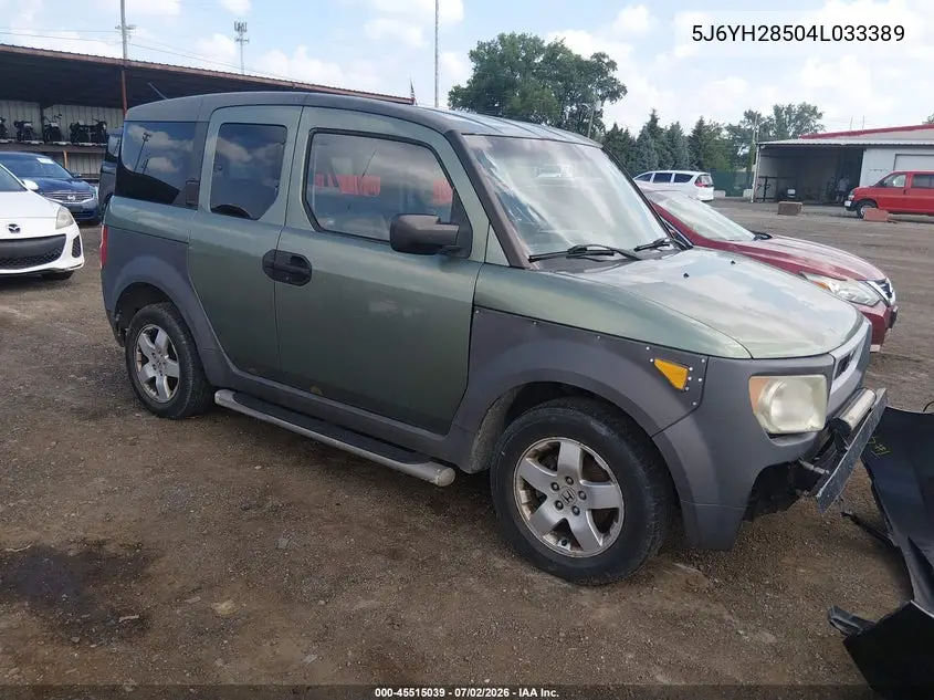 2004 Honda Element Ex VIN: 5J6YH28504L033389 Lot: 45515039