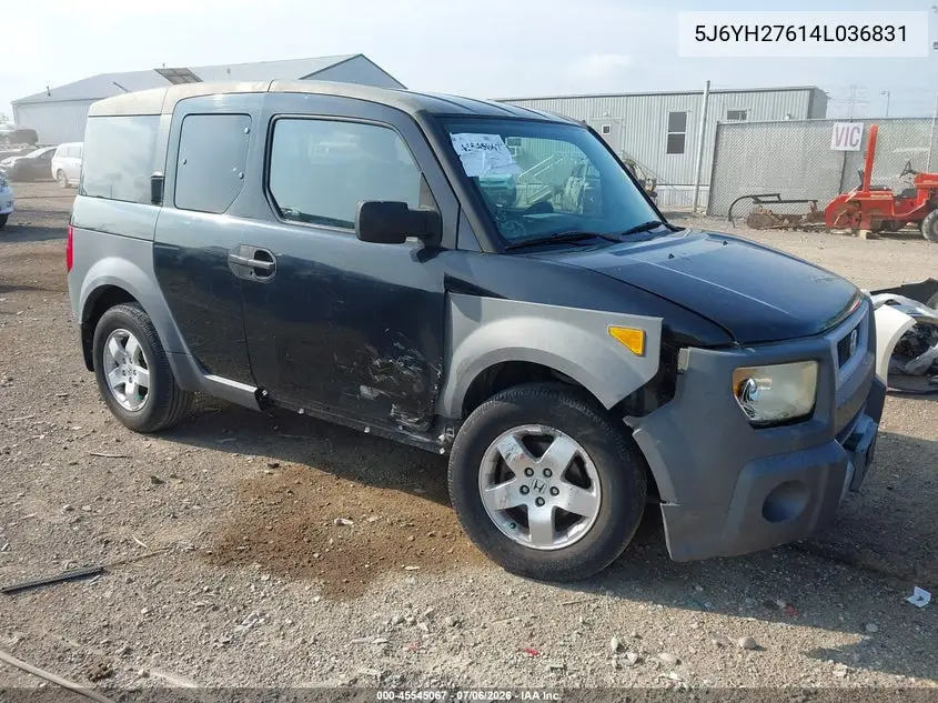 2004 Honda Element Ex VIN: 5J6YH27614L036831 Lot: 45545067