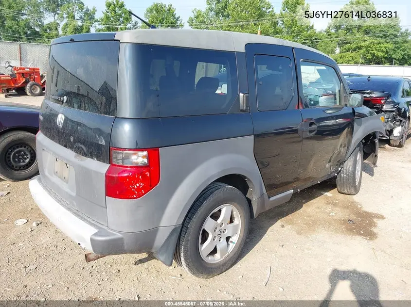 2004 Honda Element Ex VIN: 5J6YH27614L036831 Lot: 45545067