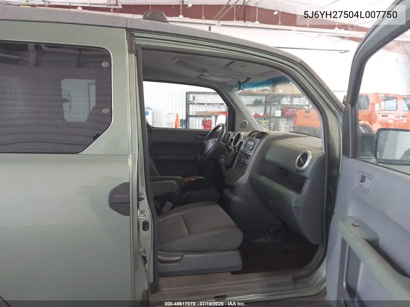 2004 Honda Element Ex VIN: 5J6YH27504L007750 Lot: 45617078