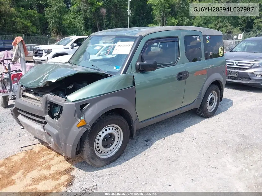 2004 Honda Element Lx VIN: 5J6YH28394L037987 Lot: 45646855