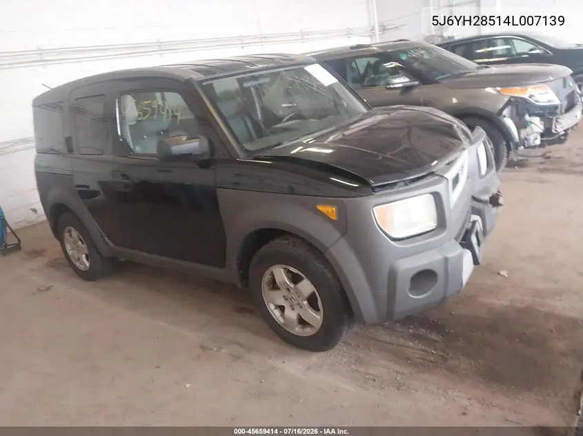 2004 Honda Element Ex VIN: 5J6YH28514L007139 Lot: 45659414