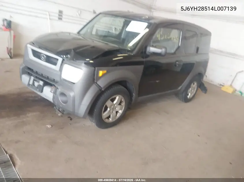 2004 Honda Element Ex VIN: 5J6YH28514L007139 Lot: 45659414