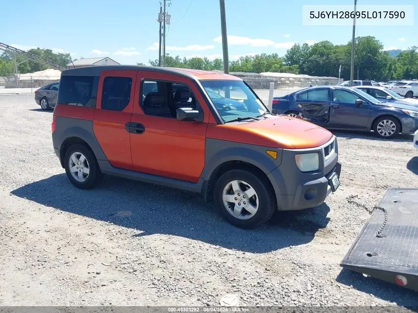2005 Honda Element Ex VIN: 5J6YH28695L017590 Lot: 45303292