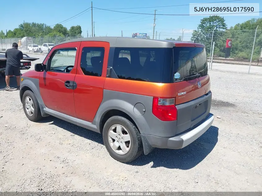 2005 Honda Element Ex VIN: 5J6YH28695L017590 Lot: 45303292