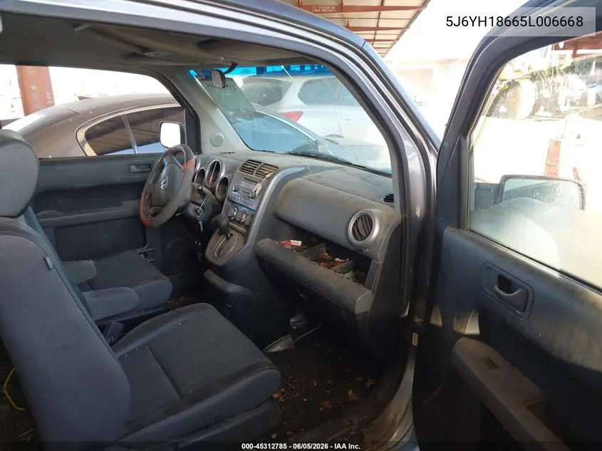 2005 Honda Element Ex VIN: 5J6YH18665L006668 Lot: 45312785