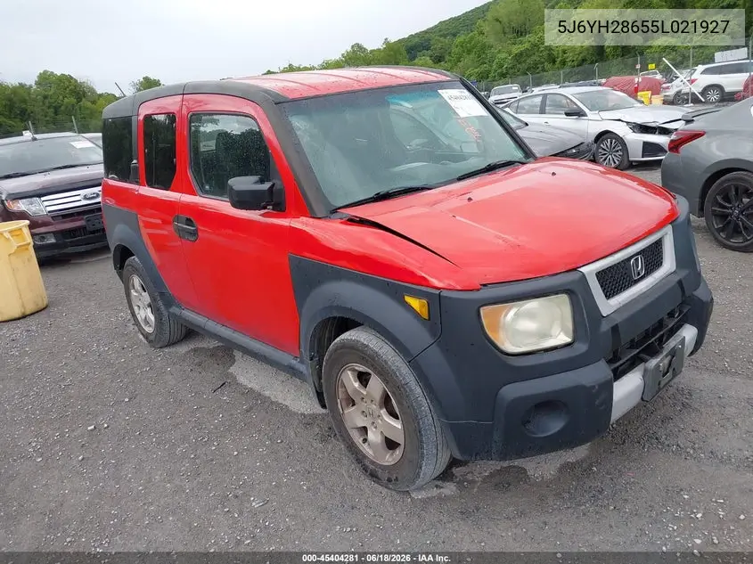 2005 Honda Element Ex VIN: 5J6YH28655L021927 Lot: 45404281