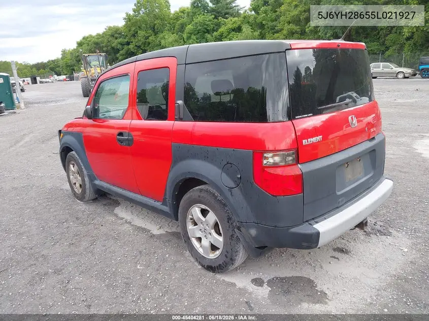 2005 Honda Element Ex VIN: 5J6YH28655L021927 Lot: 45404281