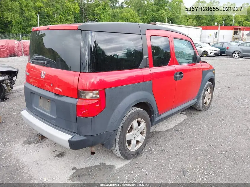 2005 Honda Element Ex VIN: 5J6YH28655L021927 Lot: 45404281