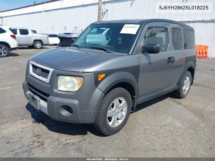 2005 Honda Element Ex VIN: 5J6YH28625L018225 Lot: 45470452