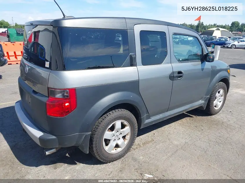 2005 Honda Element Ex VIN: 5J6YH28625L018225 Lot: 45470452