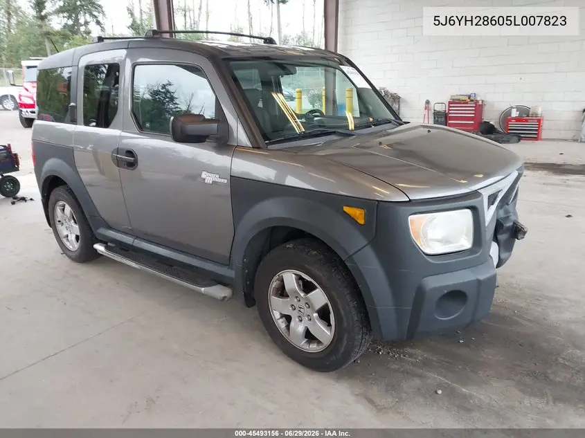 2005 Honda Element Ex VIN: 5J6YH28605L007823 Lot: 45493156