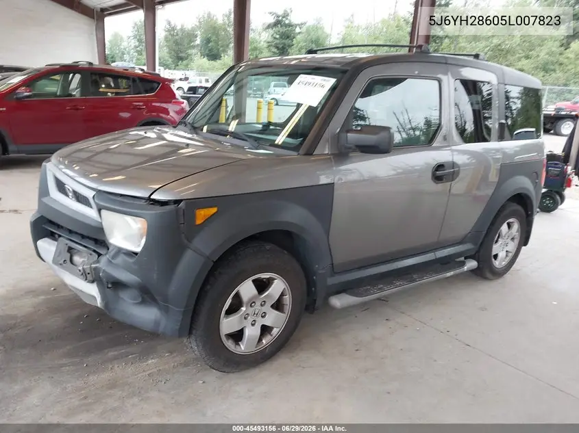 2005 Honda Element Ex VIN: 5J6YH28605L007823 Lot: 45493156