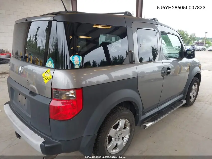 2005 Honda Element Ex VIN: 5J6YH28605L007823 Lot: 45493156