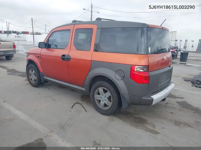 2005 Honda Element Ex VIN: 5J6YH18615L003290 Lot: 45532056