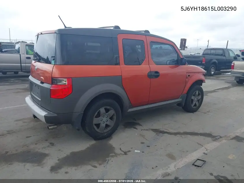 2005 Honda Element Ex VIN: 5J6YH18615L003290 Lot: 45532056
