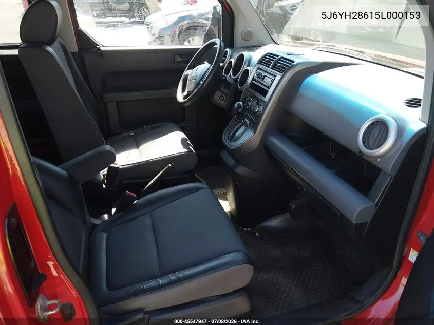 2005 Honda Element Ex VIN: 5J6YH28615L000153 Lot: 45547947
