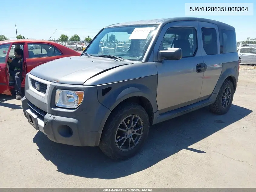 2005 Honda Element Ex VIN: 5J6YH28635L008304 Lot: 45579473