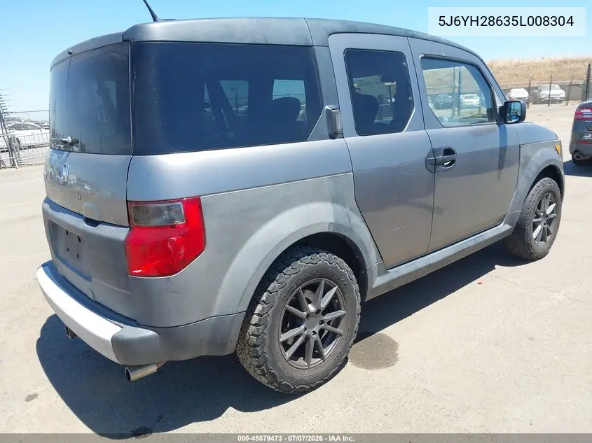 2005 Honda Element Ex VIN: 5J6YH28635L008304 Lot: 45579473