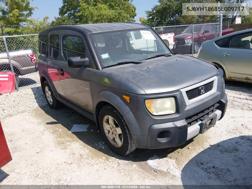 2005 Honda Element Ex VIN: 5J6YH18685L009717 Lot: 45597119