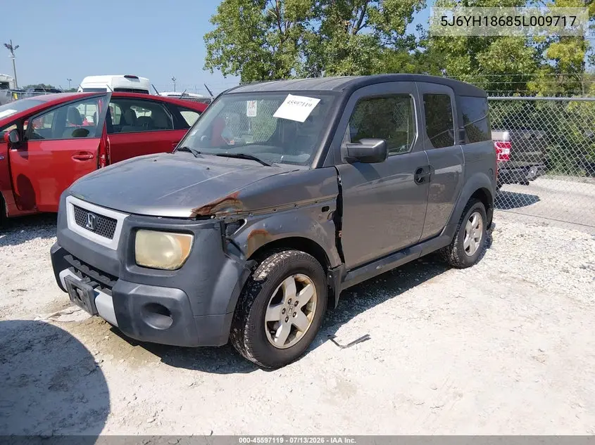 2005 Honda Element Ex VIN: 5J6YH18685L009717 Lot: 45597119