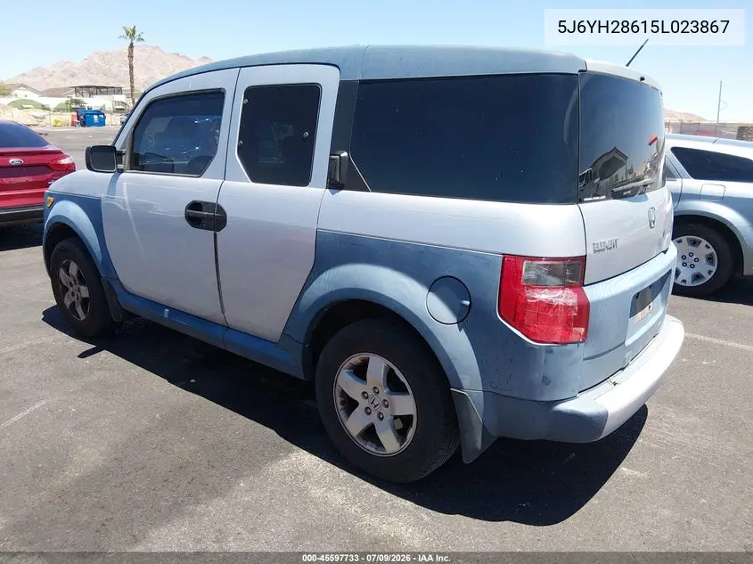 2005 Honda Element Ex VIN: 5J6YH28615L023867 Lot: 45597733