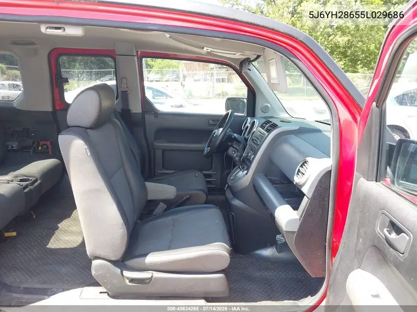 2005 Honda Element Ex VIN: 5J6YH28655L029686 Lot: 45634265