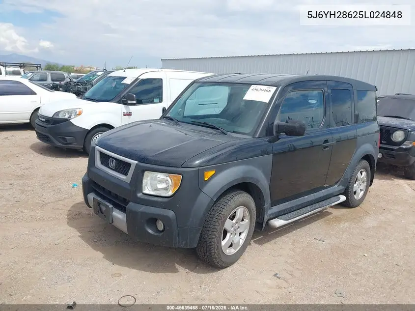 2005 Honda Element Ex VIN: 5J6YH28625L024848 Lot: 45639468