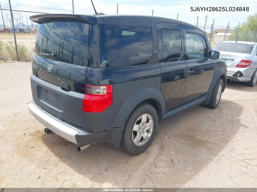 2005 Honda Element Ex VIN: 5J6YH28625L024848 Lot: 45639468