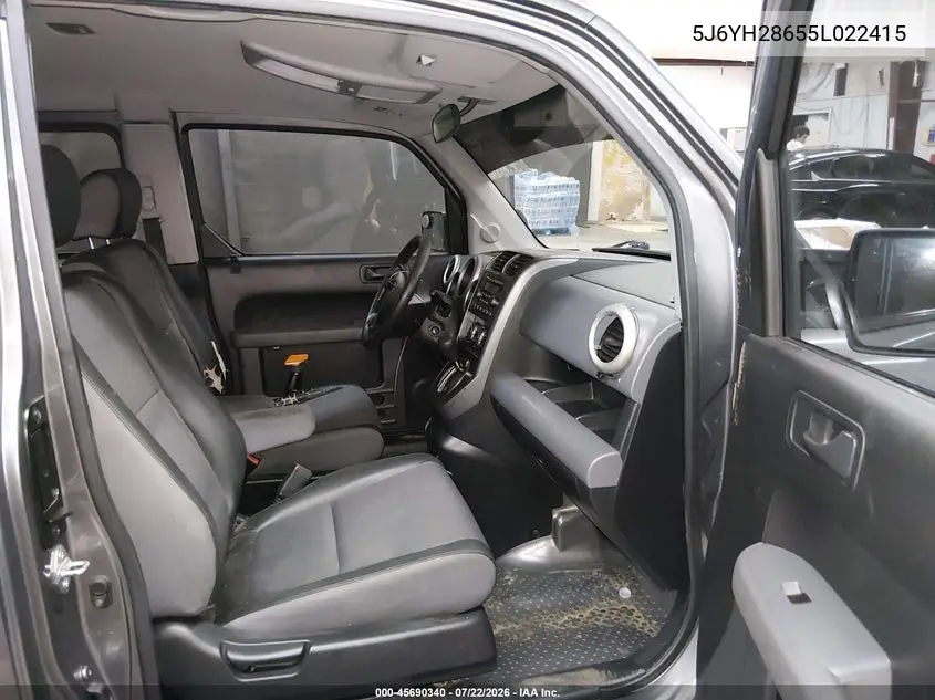 2005 Honda Element Ex VIN: 5J6YH28655L022415 Lot: 45690340