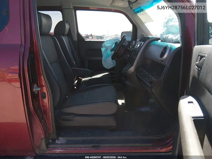 2006 Honda Element Ex-P VIN: 5J6YH28756L027012 Lot: 45260787
