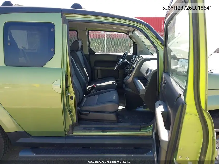 2006 Honda Element Ex-P VIN: 5J6YH28726L018641 Lot: 45265424