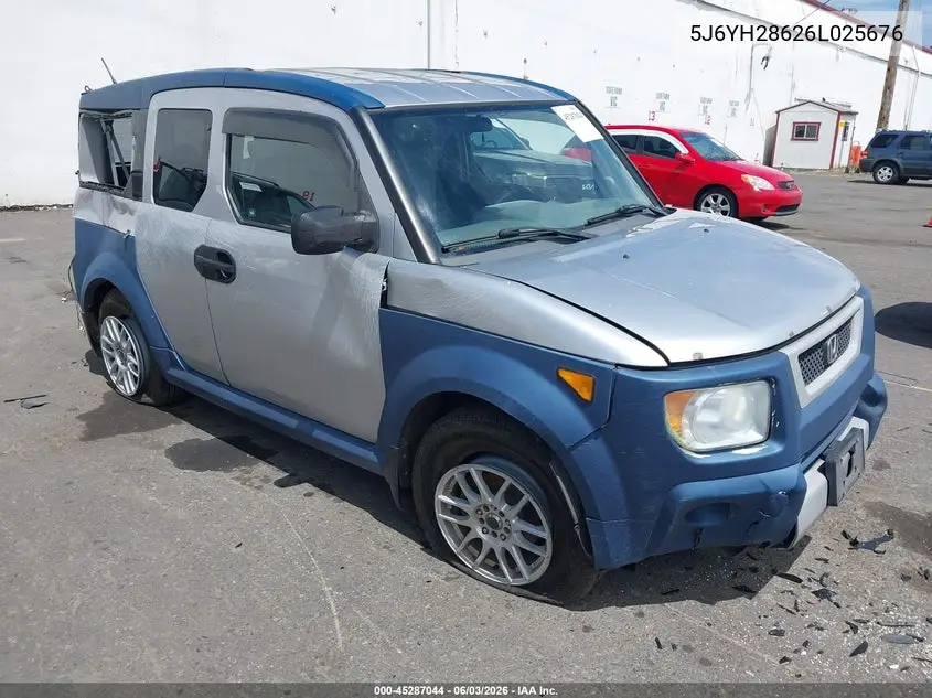 2006 Honda Element Ex VIN: 5J6YH28626L025676 Lot: 45287044