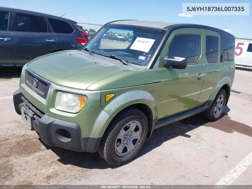 2006 Honda Element Ex-P VIN: 5J6YH18736L007335 Lot: 45336877