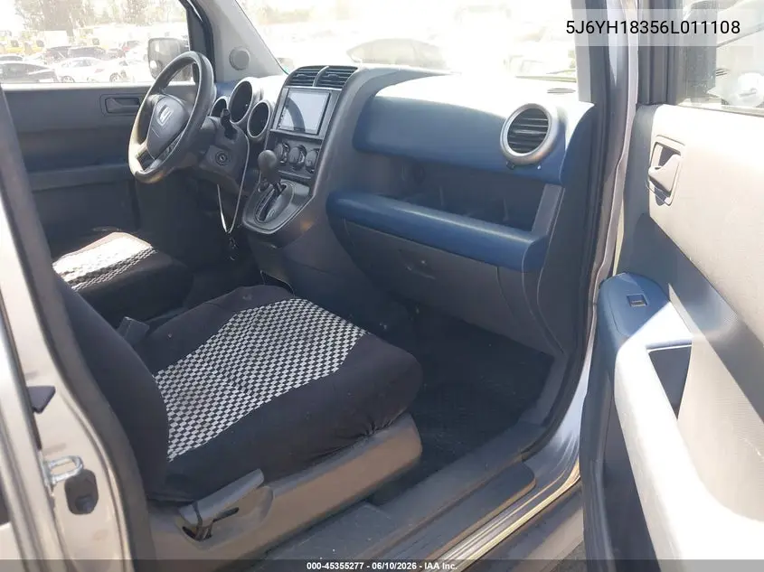 2006 Honda Element Lx VIN: 5J6YH18356L011108 Lot: 45355277