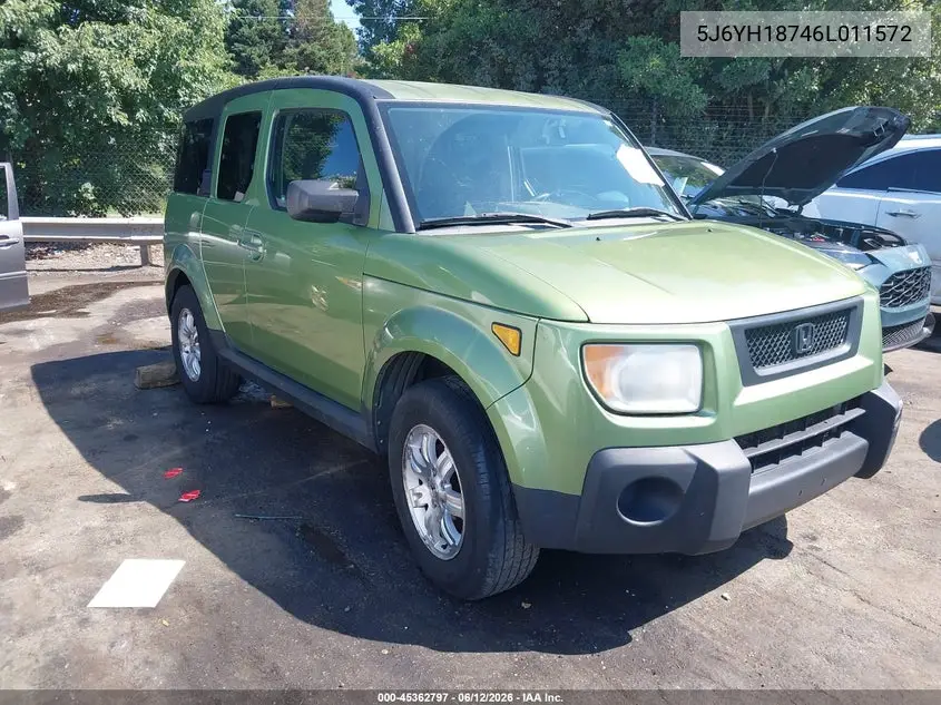 2006 Honda Element Ex-P VIN: 5J6YH18746L011572 Lot: 45362797