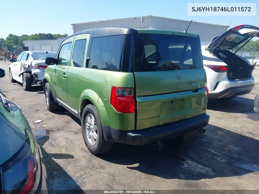 2006 Honda Element Ex-P VIN: 5J6YH18746L011572 Lot: 45362797